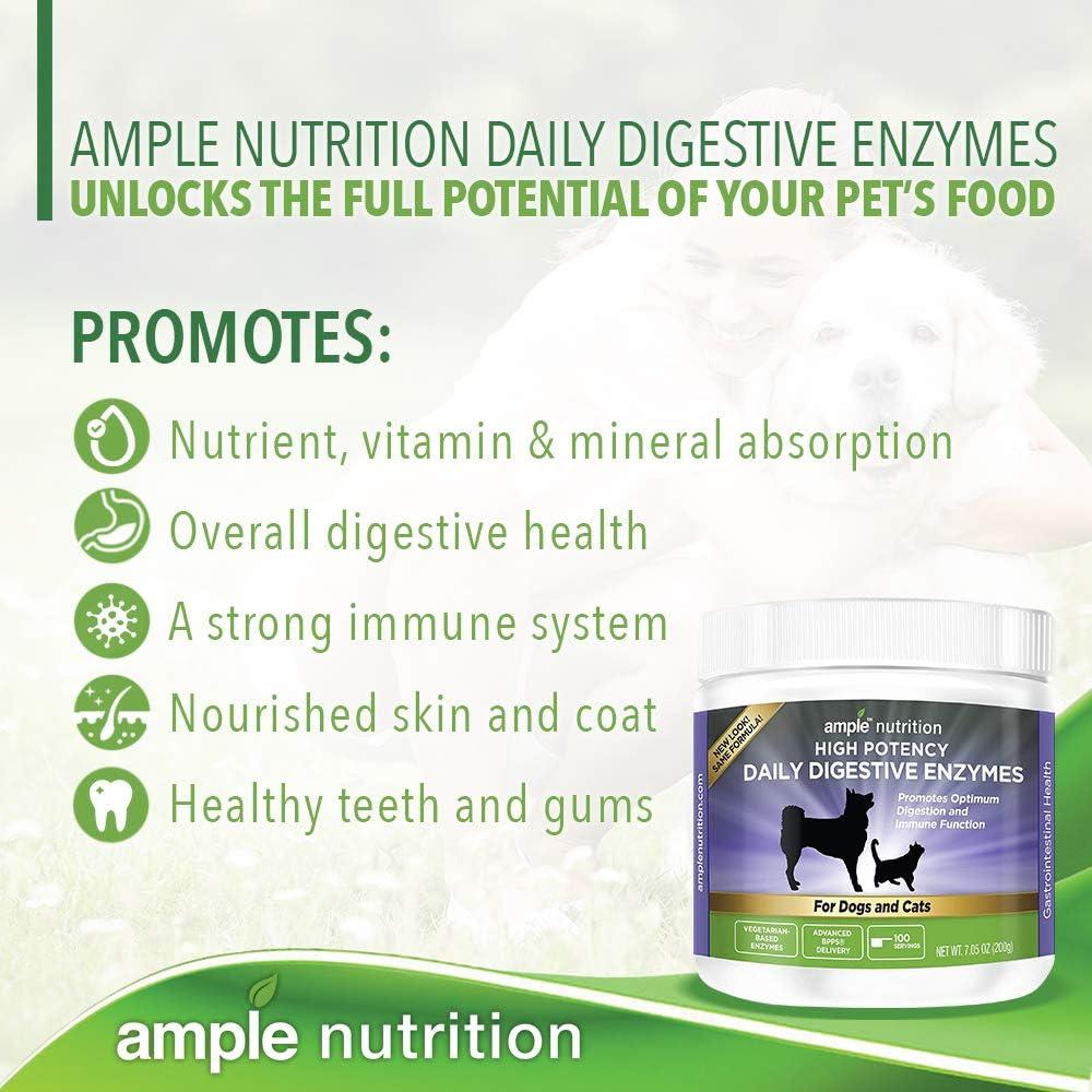 Enzimas Digestivas Ample Nutrition para Perros y Gatos 200g