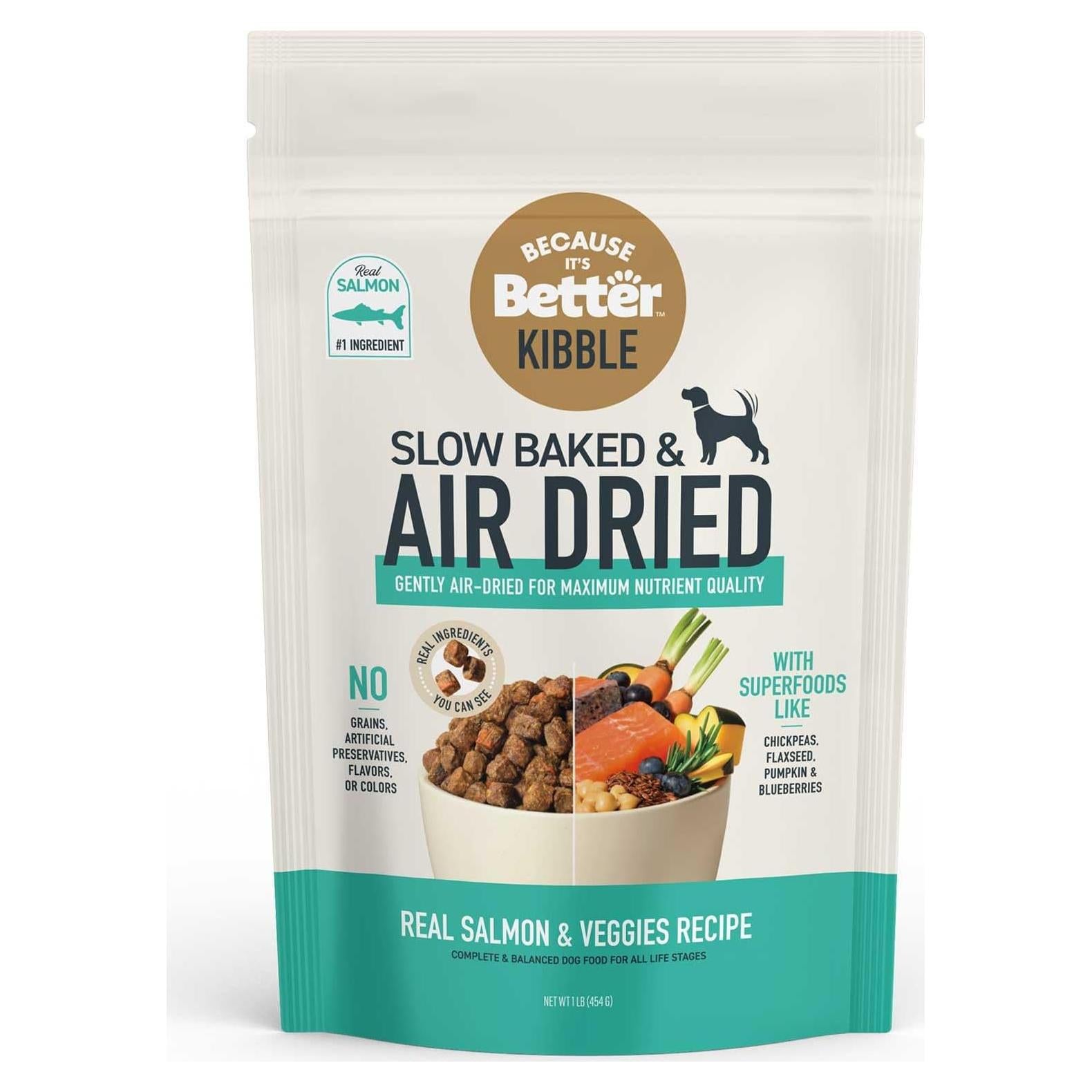 Comida para Perros Secada al Aire Porque es Mejor Salmón 0.45kg
