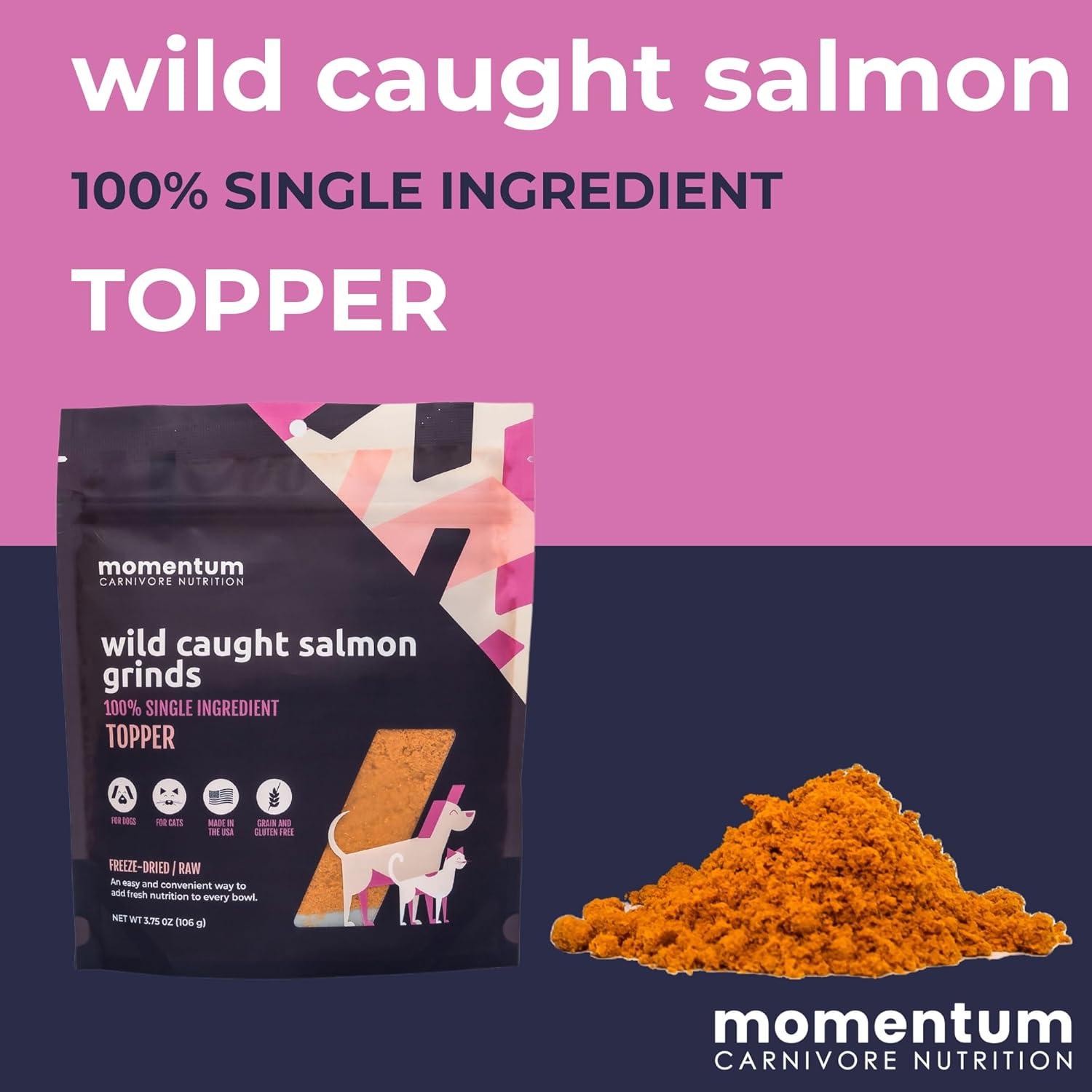 Topper de Comida Liofilizado Momentum Carnivore Salmón 106g