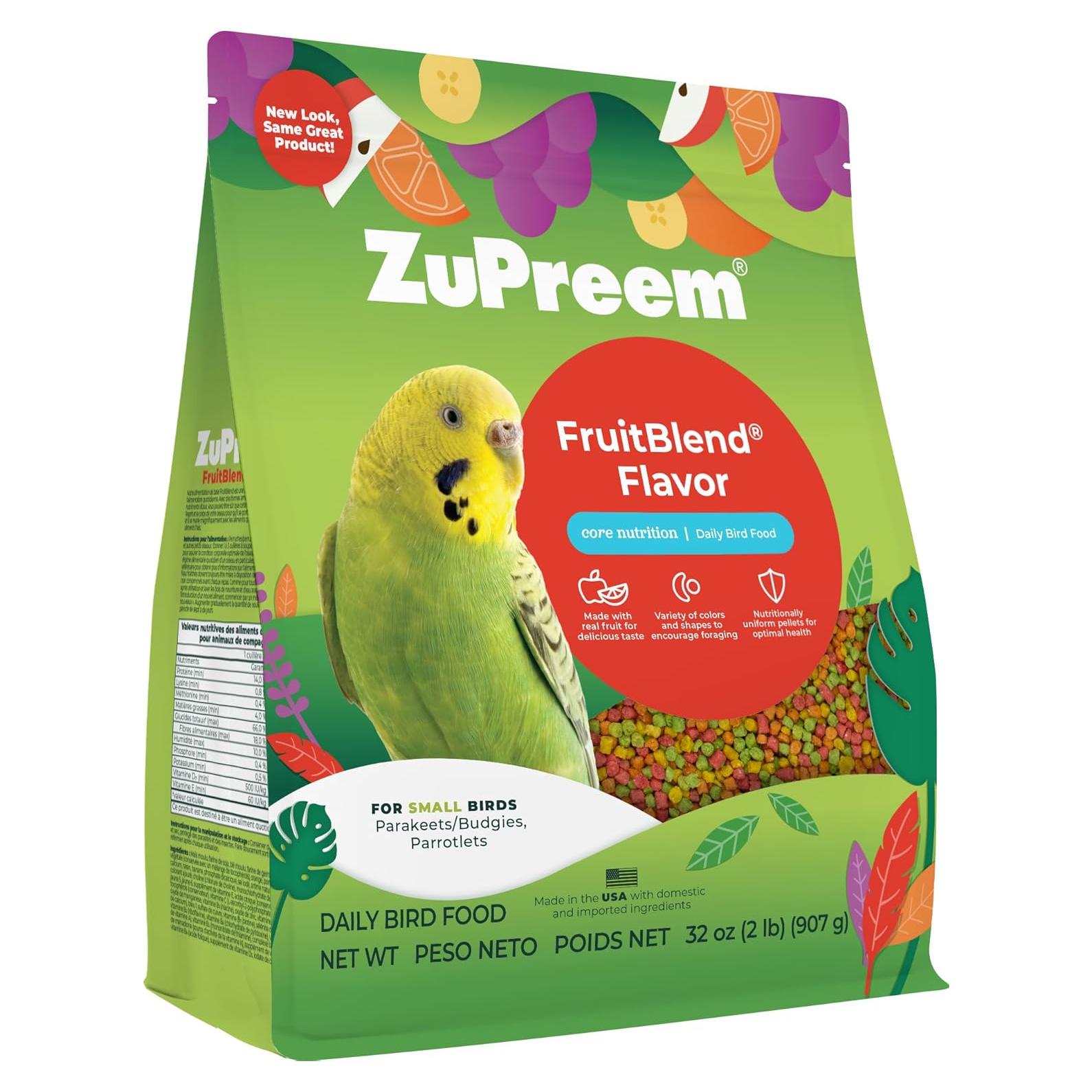 Pellets de Frutas ZuPreem 0.91 kg para Periquitos y Aves Pequeñas