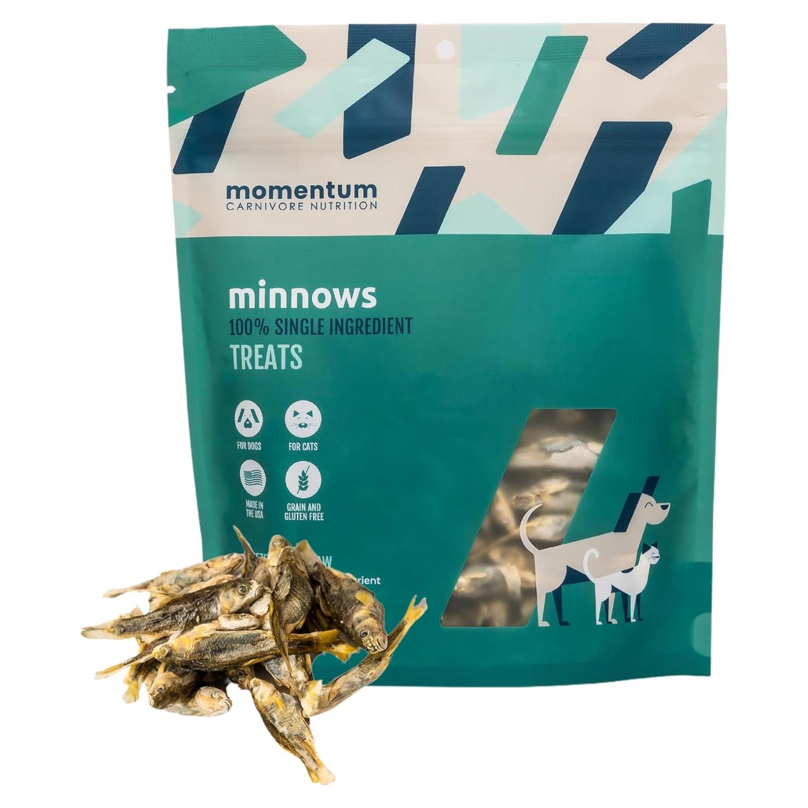 Golosinas de Pescado Secas Momentum Carnivore 56.7g - Sin Granos