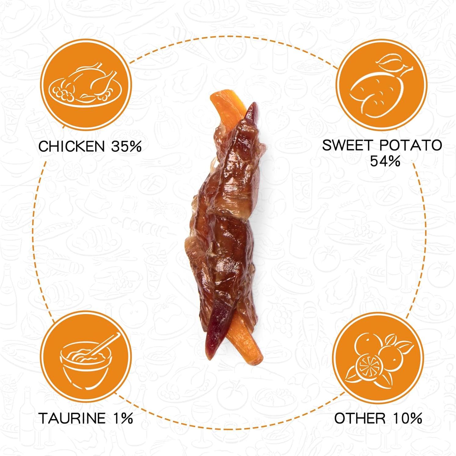 Galletas Masticables para Perros PAWUP Pollo y Batata 450 g