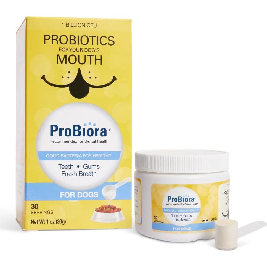 ProBiora para Perros | Suplemento Probiótico Dental | 30 Porciones