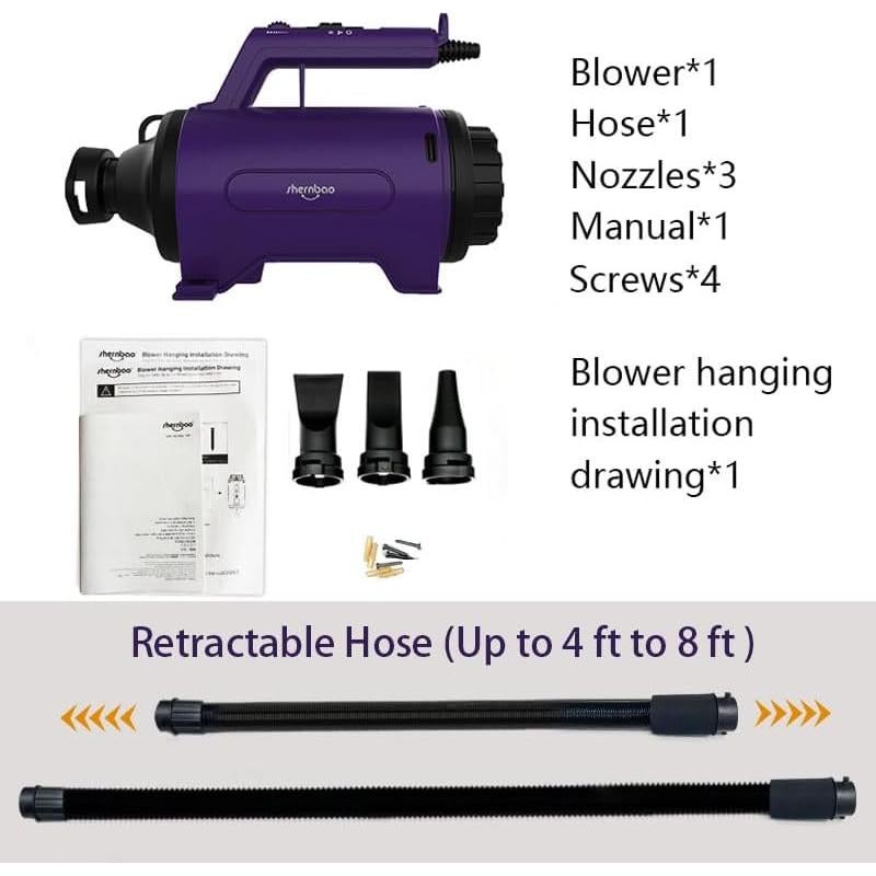 Secador de Perros Shernbao SMD-06P Profesional 5000FPM-220.3m/min