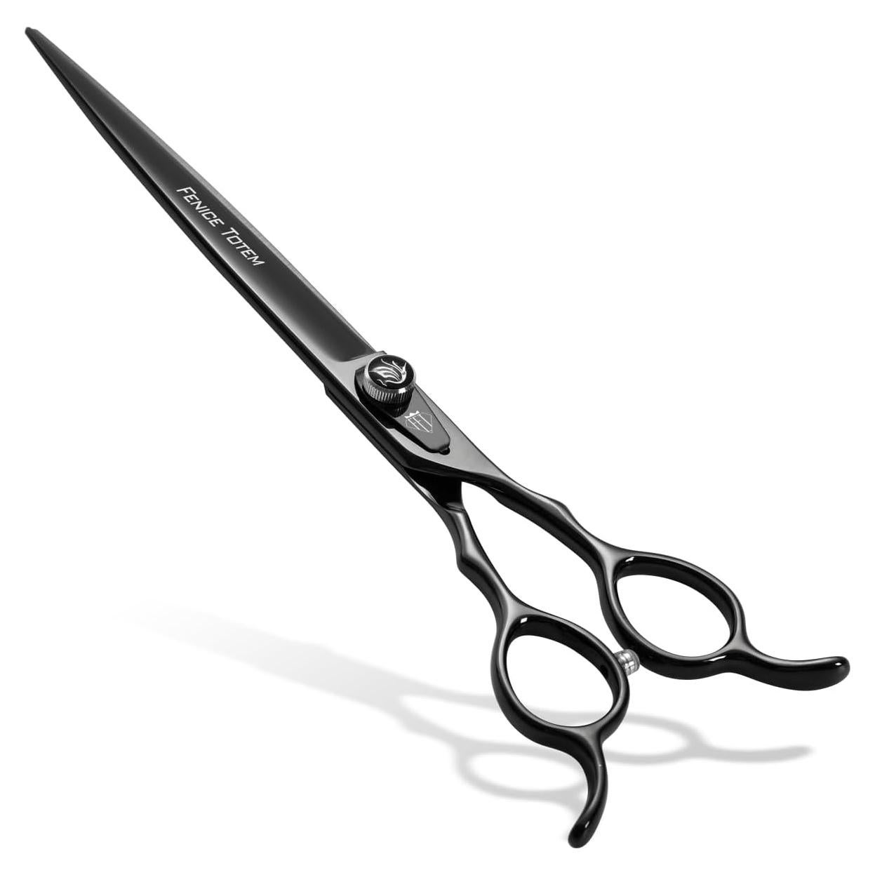 Tijeras para Perros FENICE TOTEM 20 cm Acero Inoxidable Negro