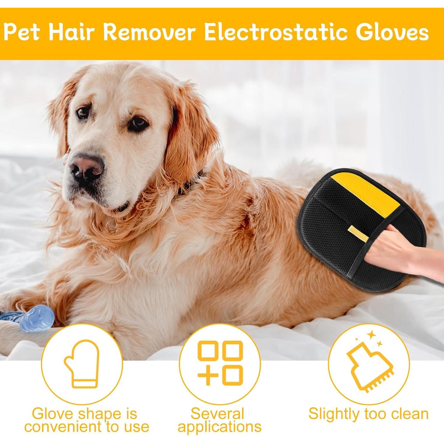 Guantes de Aseo para Mascotas GROTOLY - Eliminación de Pelo Efectiva