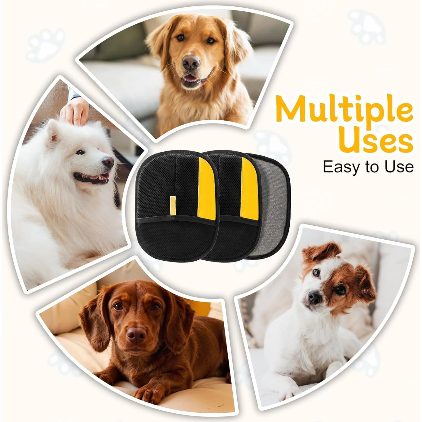 Guantes de Aseo para Mascotas GROTOLY - Eliminación de Pelo Efectiva