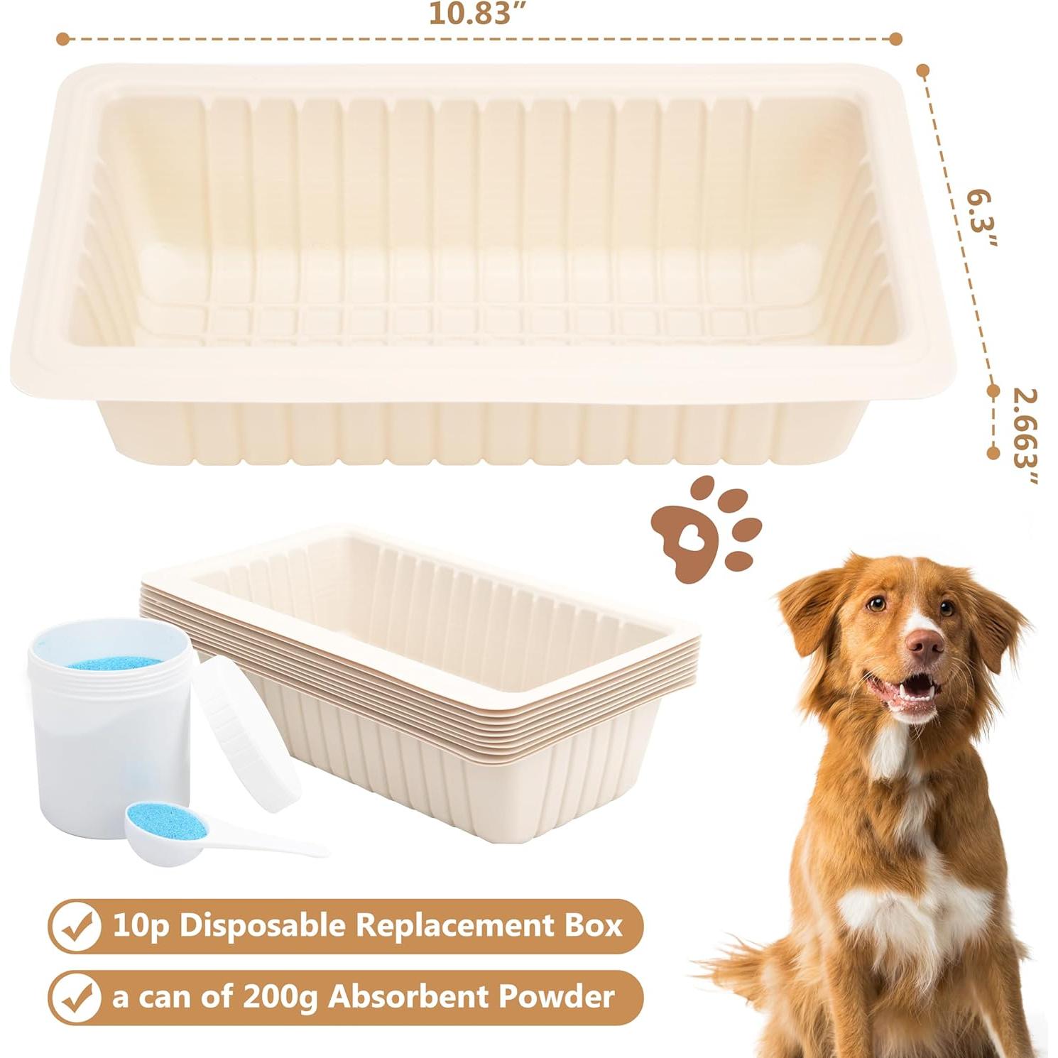 Paquete de 10 bandejas desechables Pee-Pod PetSafe con esponja