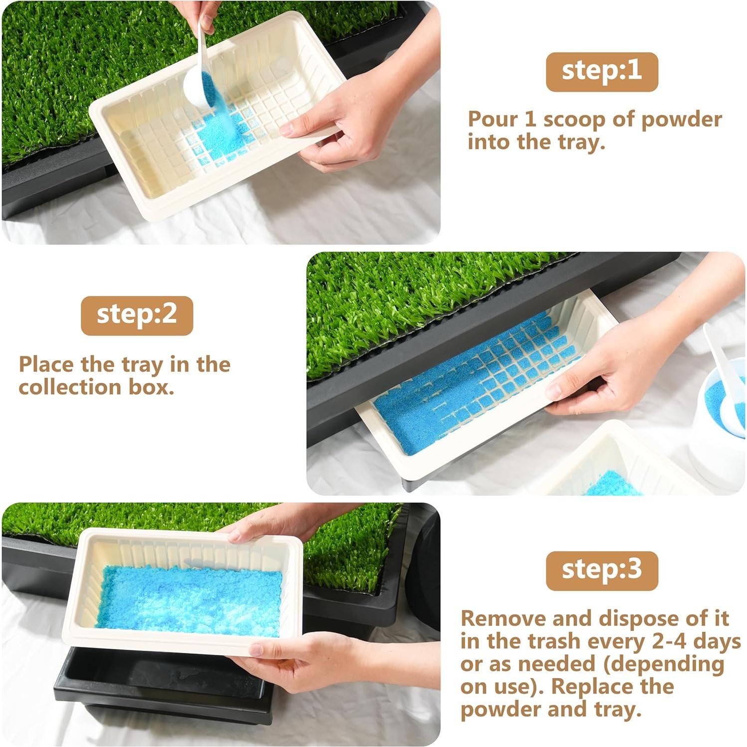 Paquete de 10 bandejas desechables Pee-Pod PetSafe con esponja