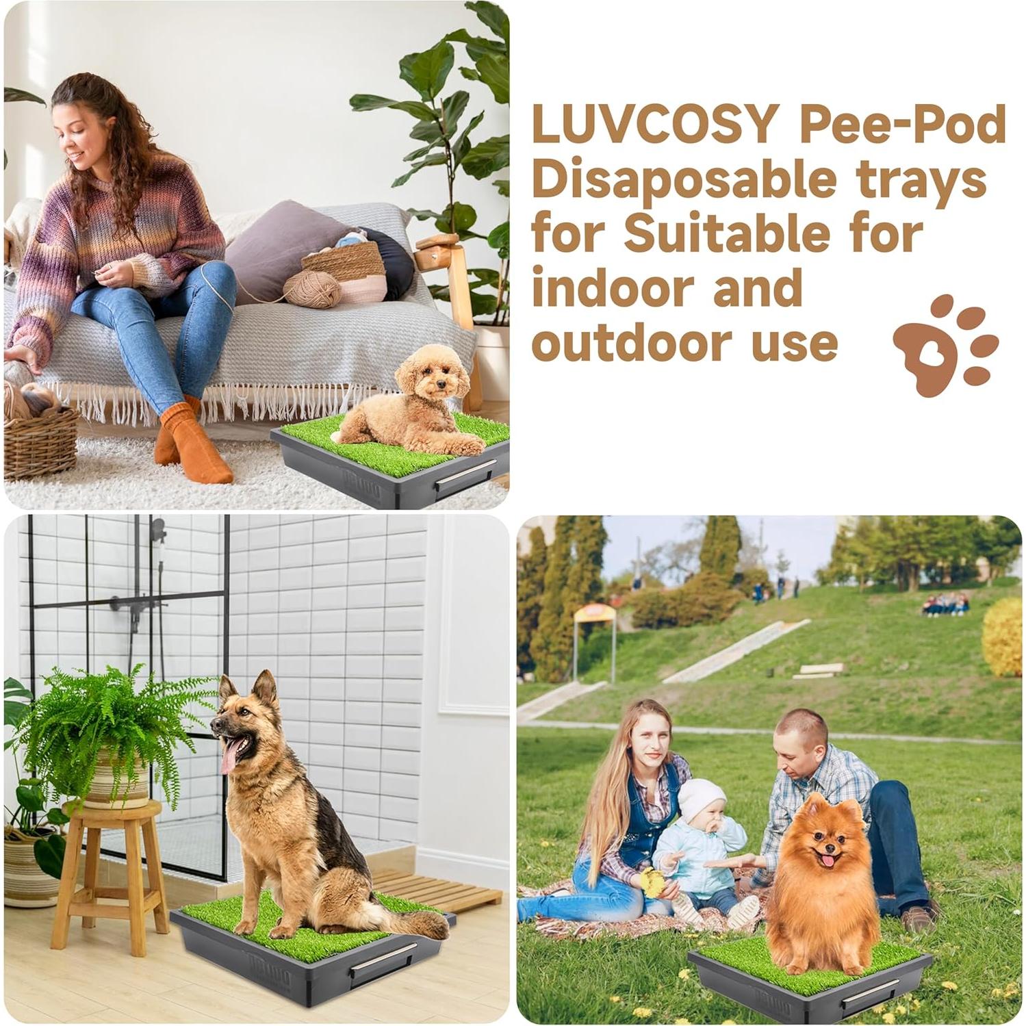 Paquete de 10 bandejas desechables Pee-Pod PetSafe con esponja