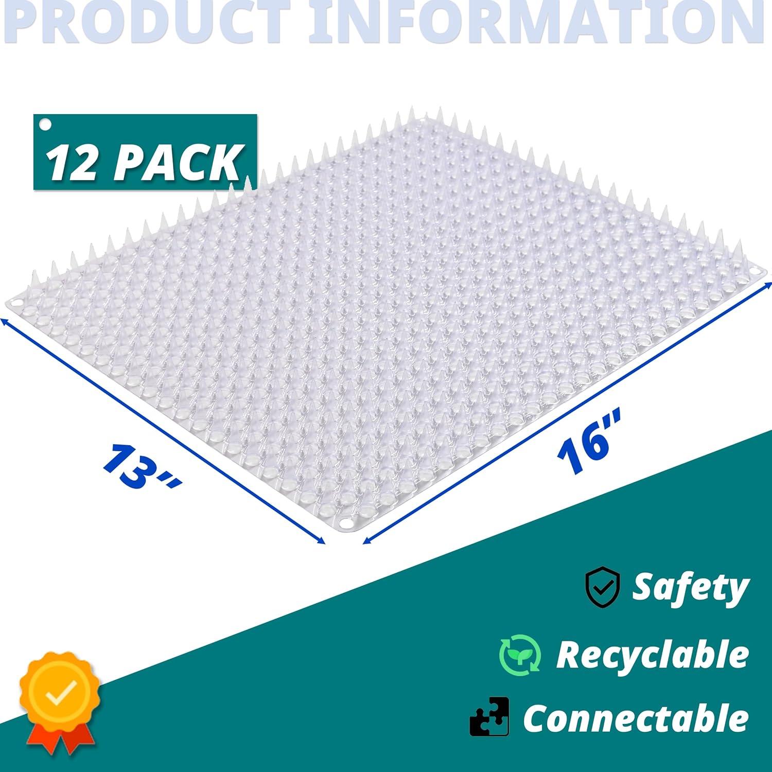 Paquete de 12 Mats Disuasivos para Gatos Hongzhou 40.6x33 cm