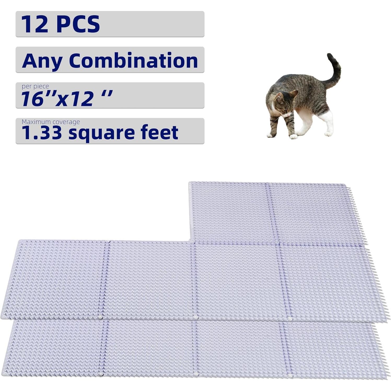 Paquete de 12 Mats Disuasivos para Gatos Hongzhou 40.6x33 cm