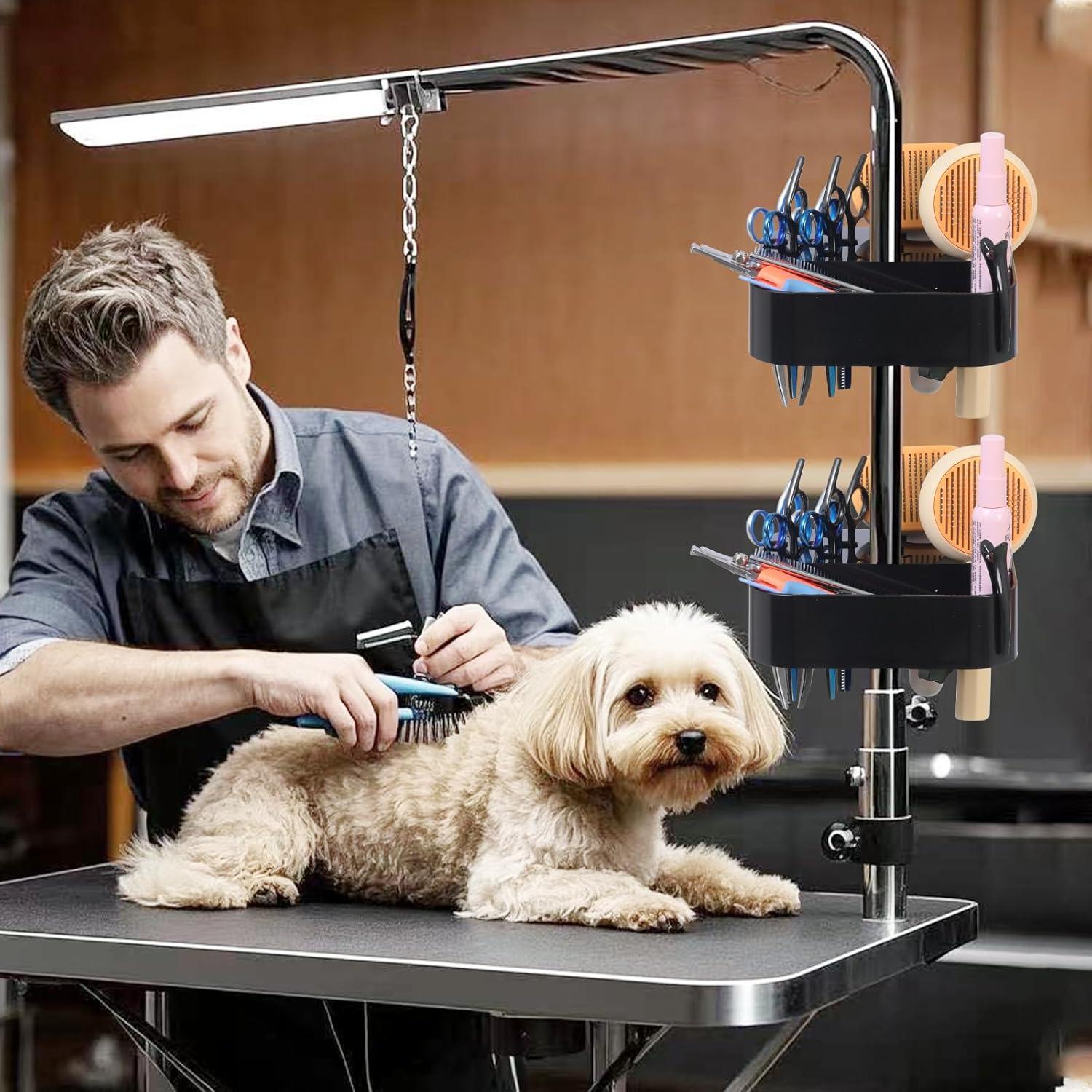 Organizador de Aseo para Mascotas Huioqwe - 2 Pcs Negro Ajustable