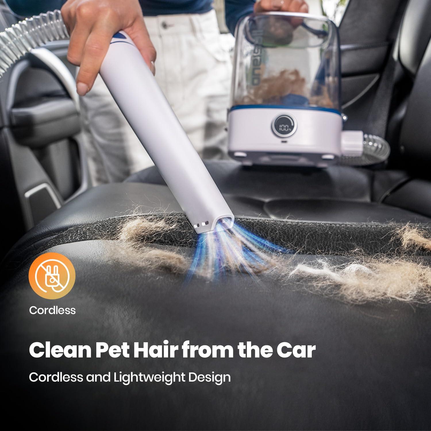 Aspiradora Inalámbrica para Acicalamiento de Perros oneisall 4 en 1