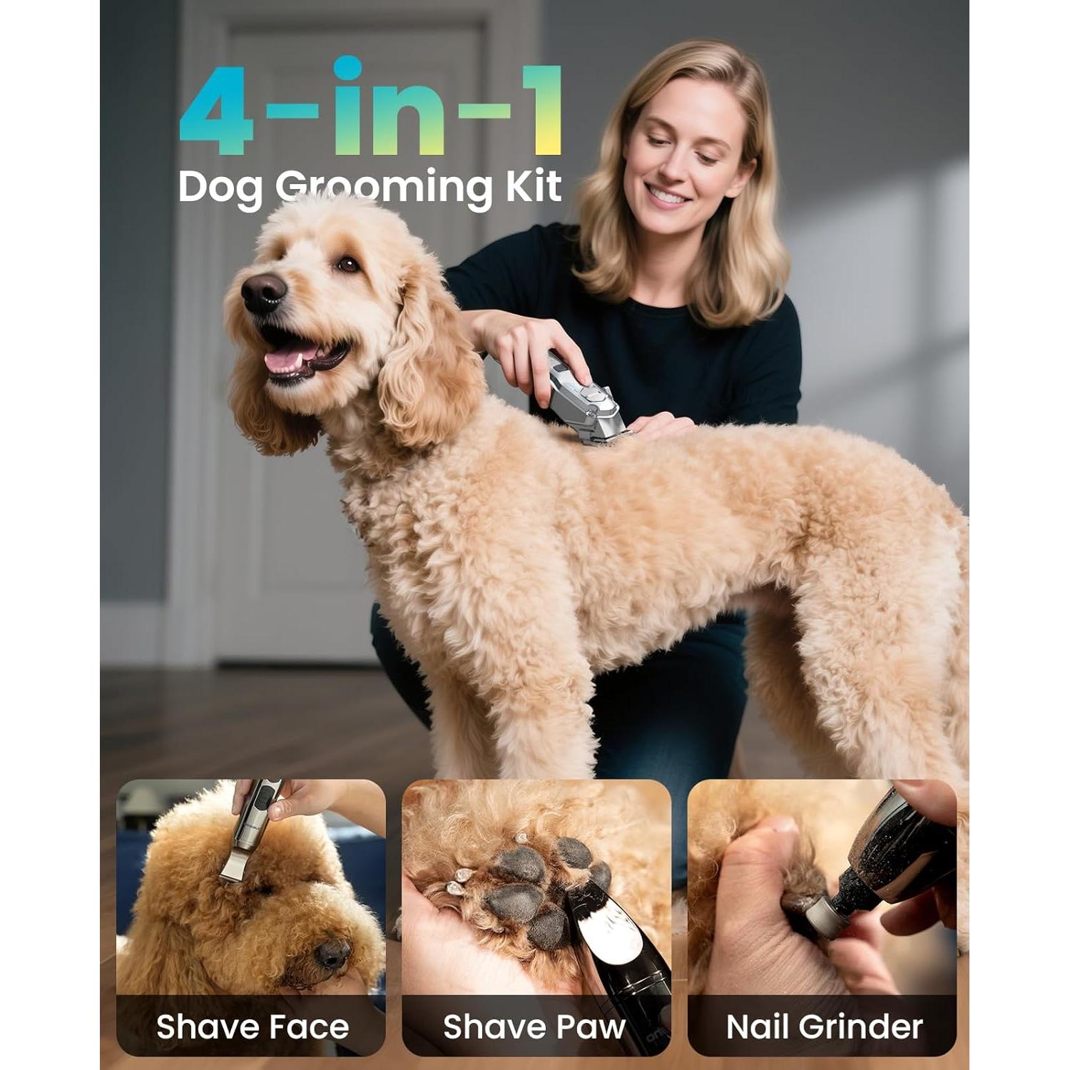 Cortapelos Inalámbrico Oneisall 4 en 1 para Perros y Gatos