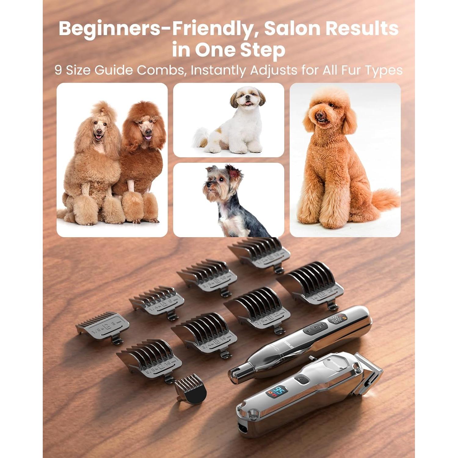 Cortapelos Inalámbrico Oneisall 4 en 1 para Perros y Gatos