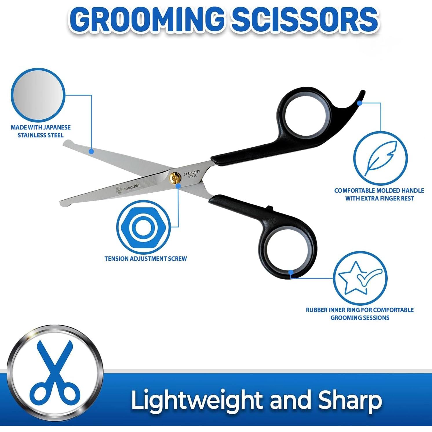 Tijeras de Aseo para Mascotas Pet Magasin - Acero Inoxidable