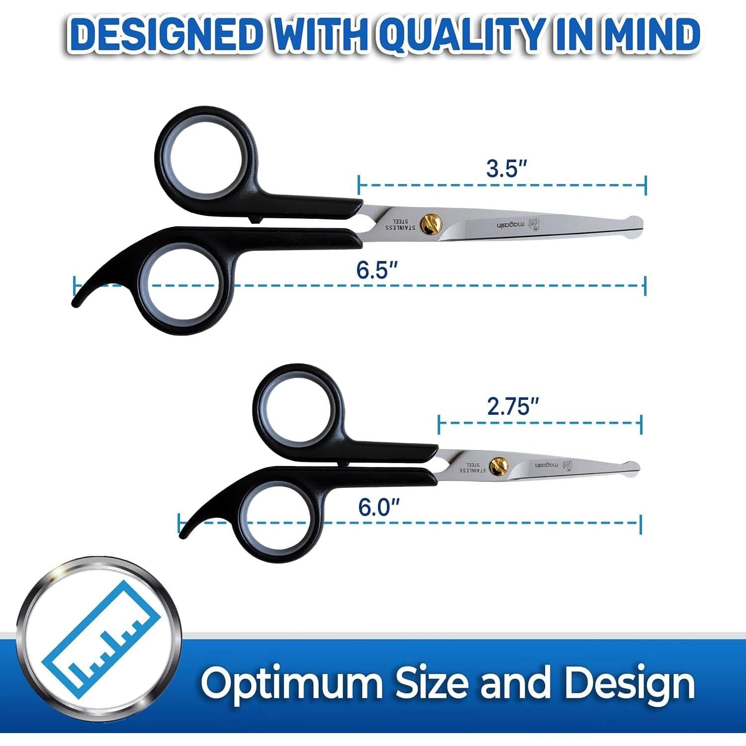 Tijeras de Aseo para Mascotas Pet Magasin - Acero Inoxidable