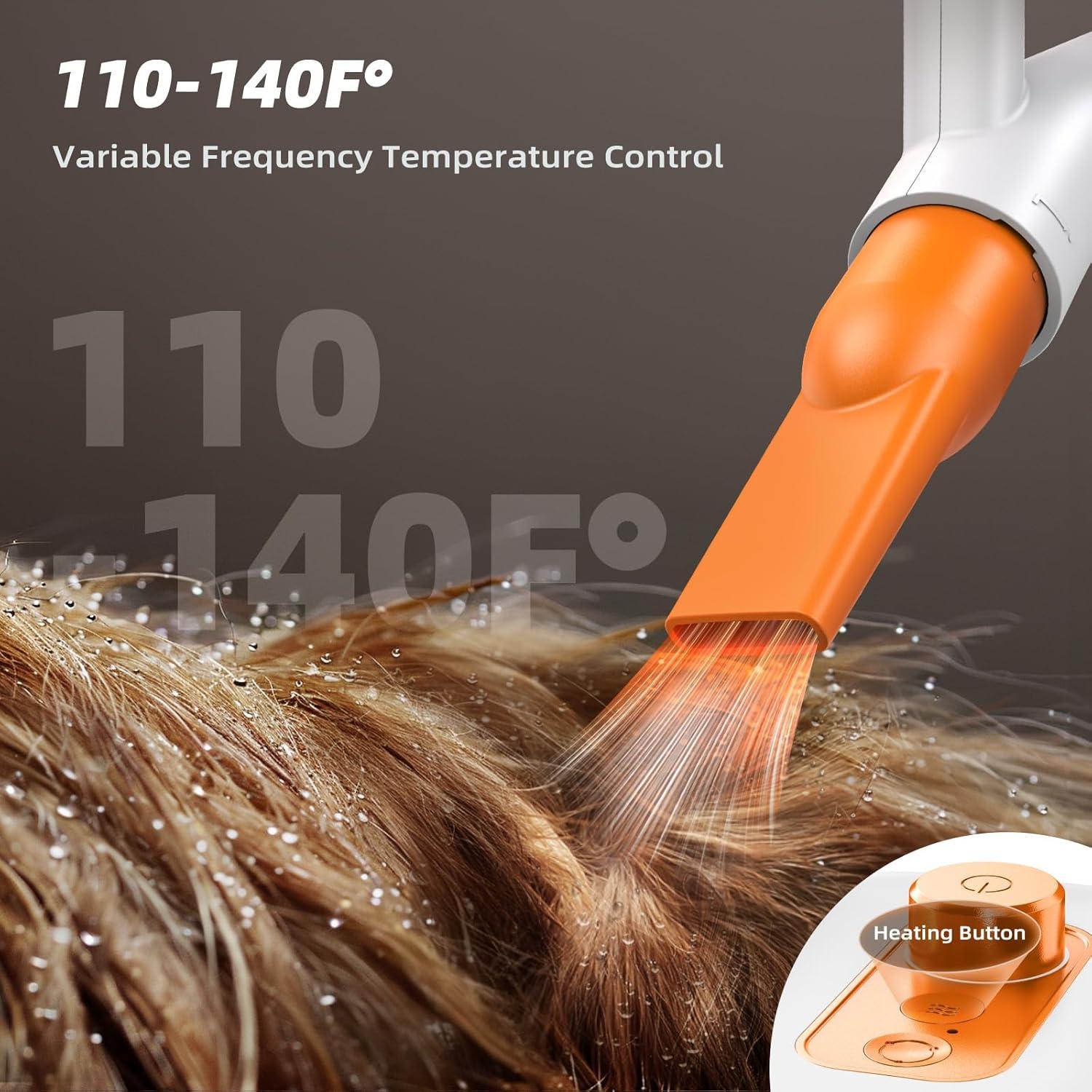 Secador de Perros BUENKEE 151m/s con 4 Boquillas y Manguera 2m