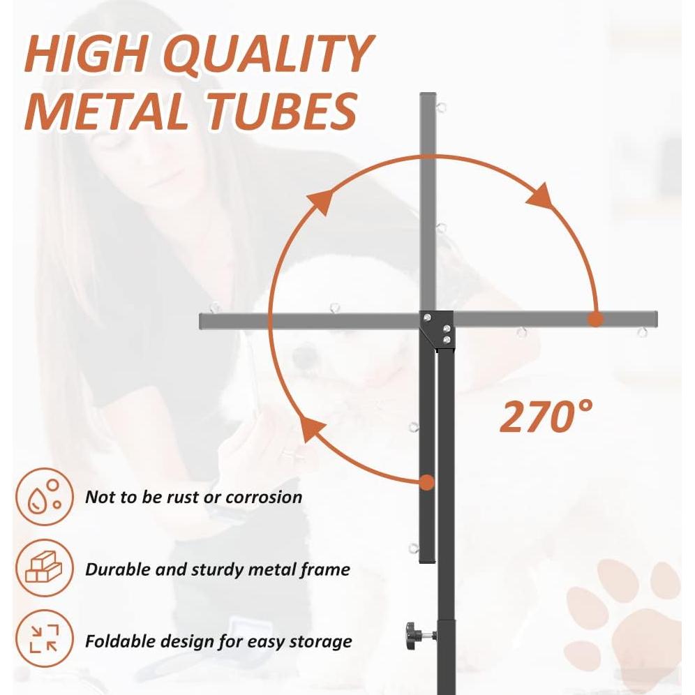 Brazo de Acicalamiento para Perros HIDOG Ajustable con Arnés