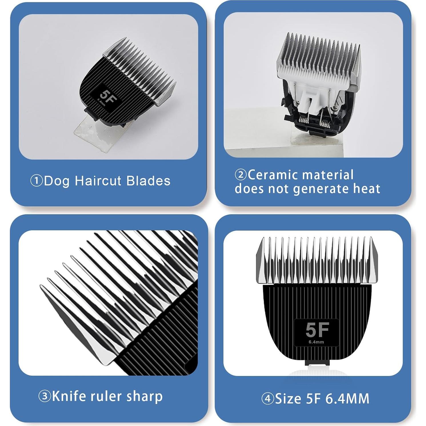 Cuchilla de Reemplazo Nebot P1 Pro 5F para Aseo de Mascotas