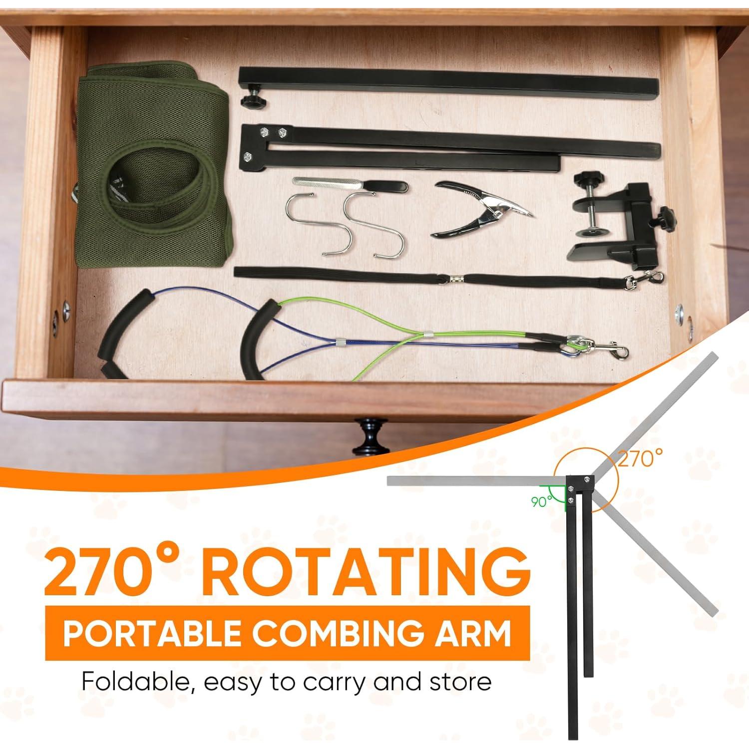 Brazo Plegable de Acicalamiento para Perros Mot Ycse Verde