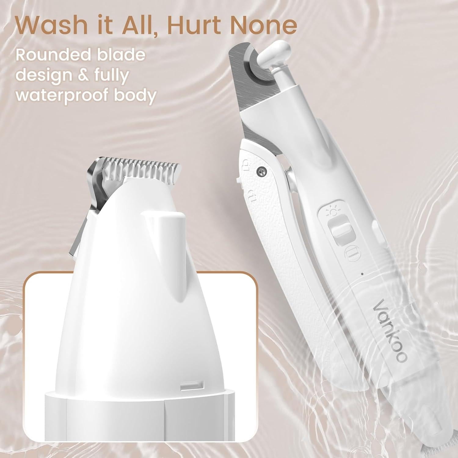 Cortador de Uñas y Tijeras para Mascotas Vankoo 2 en 1 LED