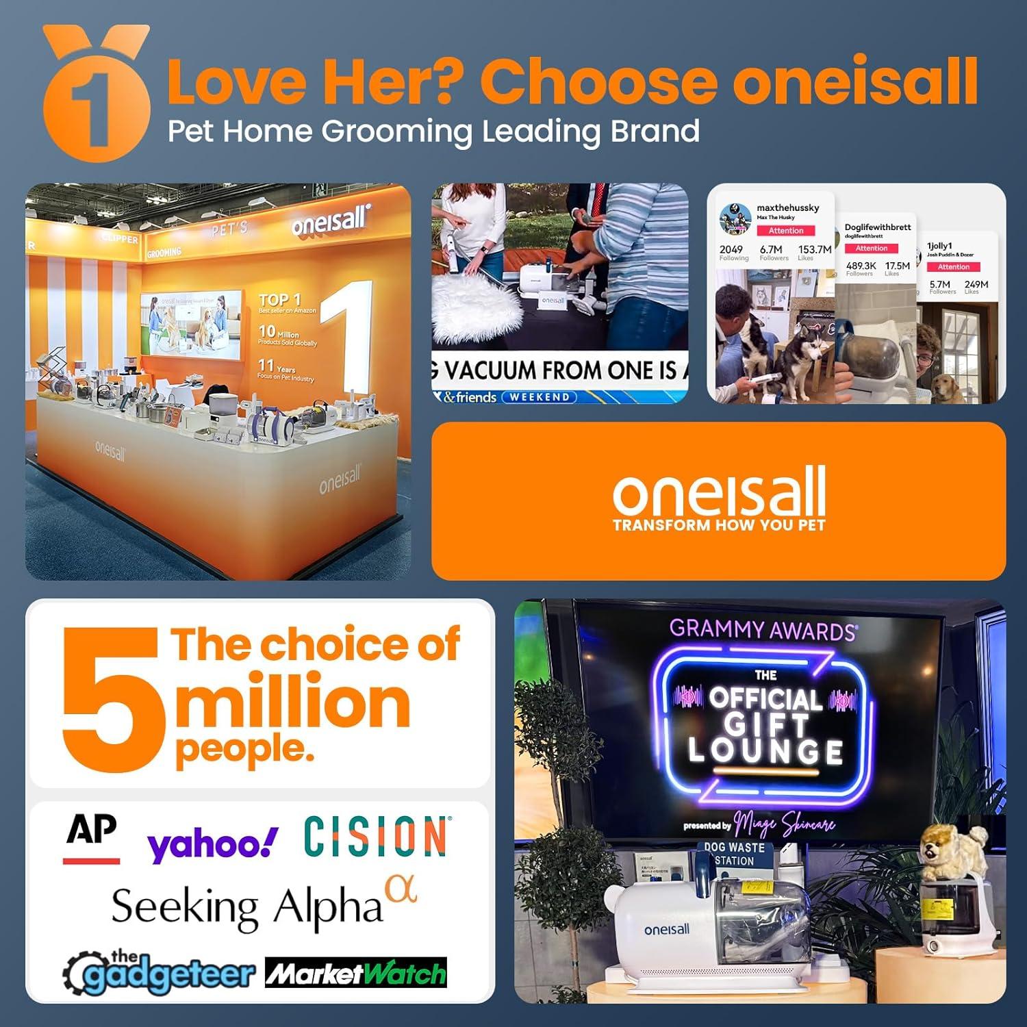 Secador de Pelo para Perros Oneisall MAS 520, 3000W, Silencioso