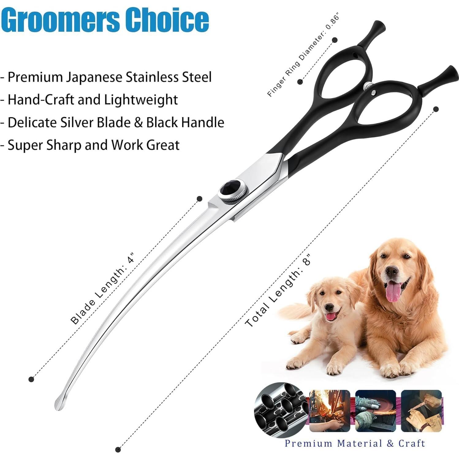 Tijeras Curvadas para Acicalar Mascotas Dream Reach 20.32 cm