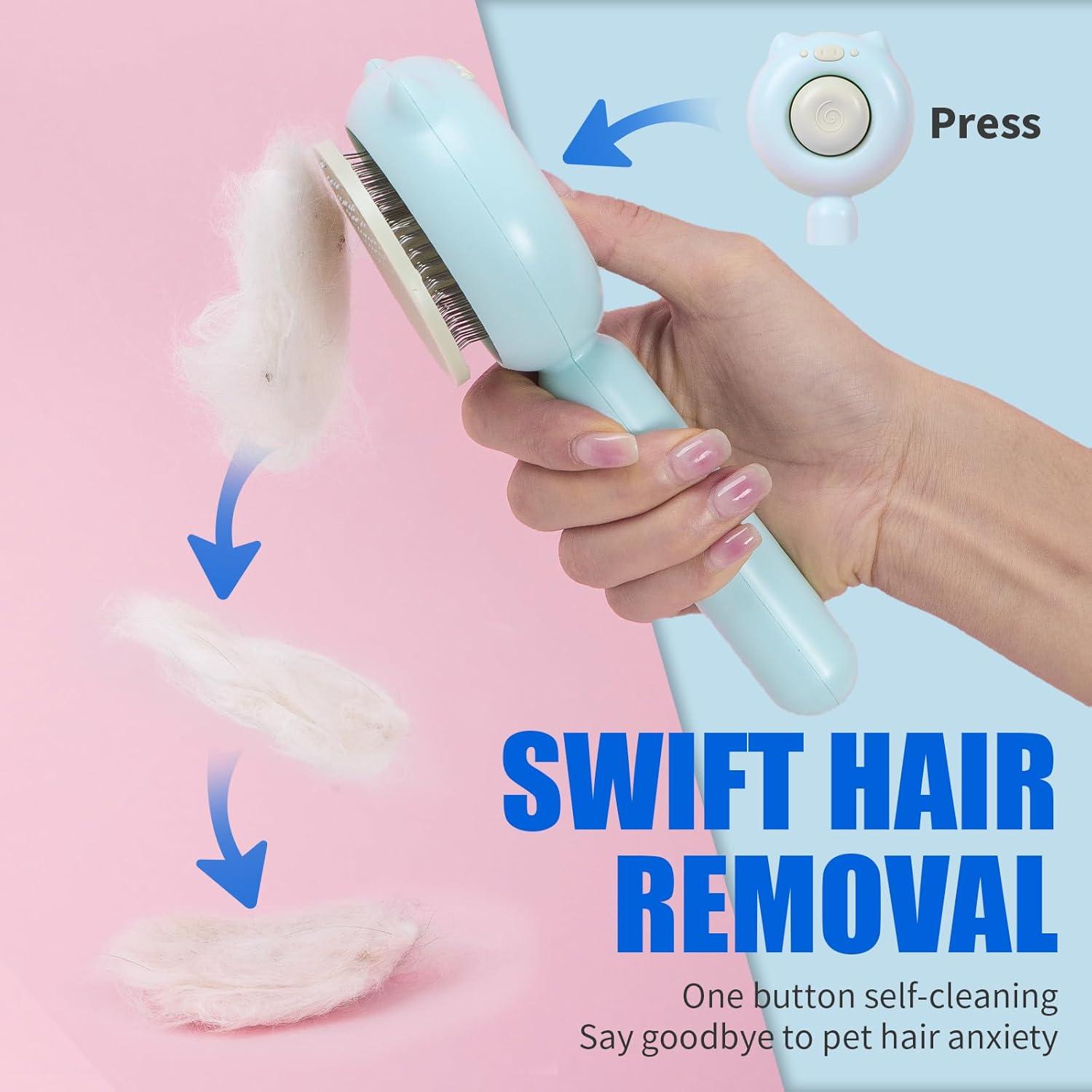 Cepillo para Gato y Perro VIOJOJO Autolimpiante 18.66x8.30cm