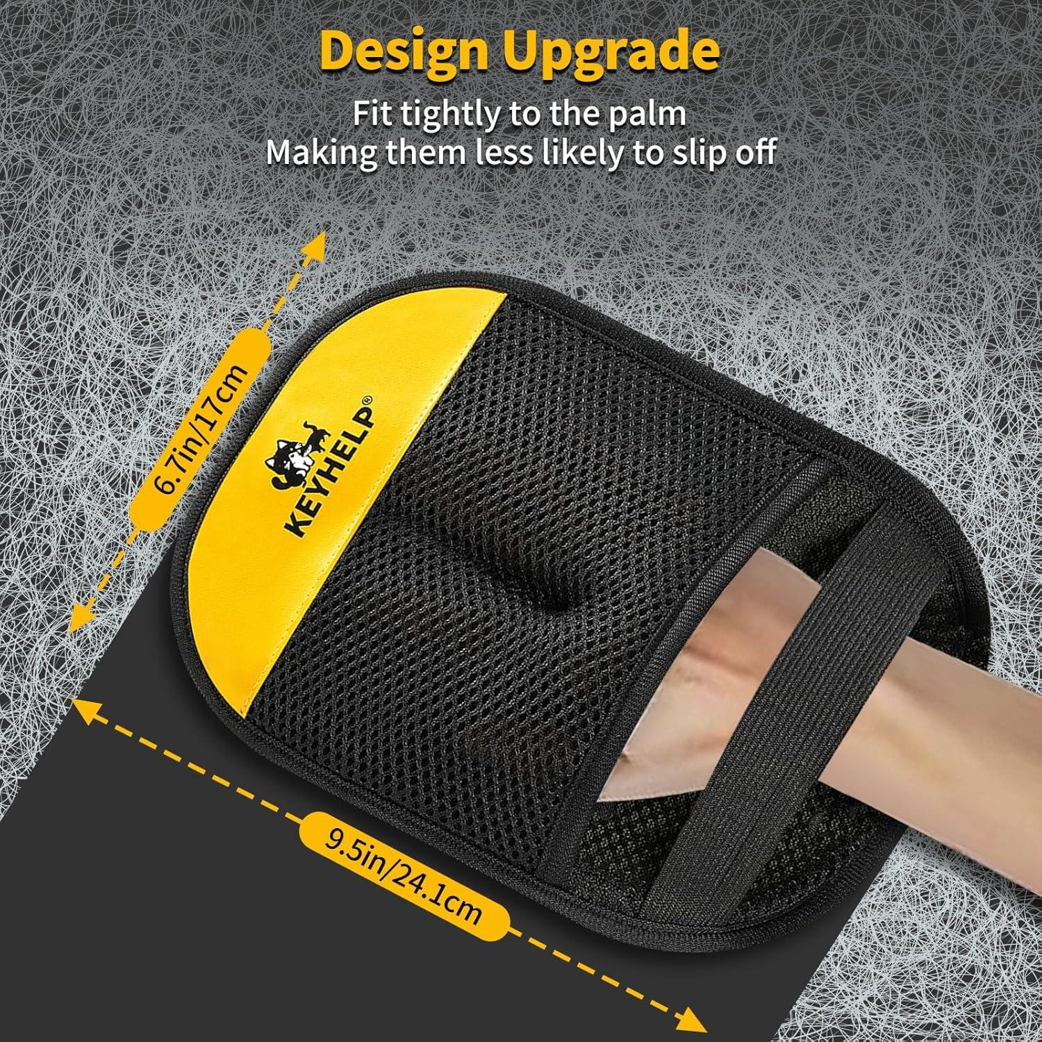 Guante Quitapelos Reutilizable KEYHELP 2 Piezas Negro Amarillo