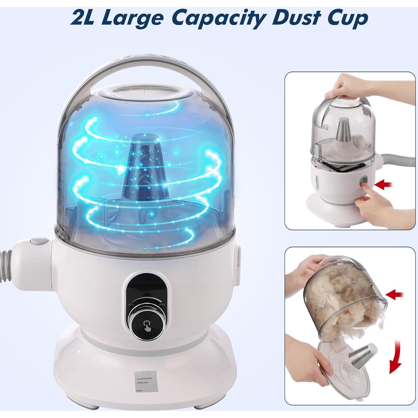 Aspiradora para Aseo de Mascotas Garvee 13.4Kpa 2L Bajo Ruido