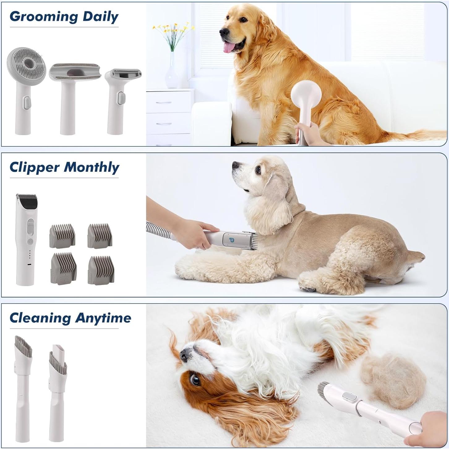 Aspiradora para Aseo de Mascotas Garvee 13.4Kpa 2L Bajo Ruido