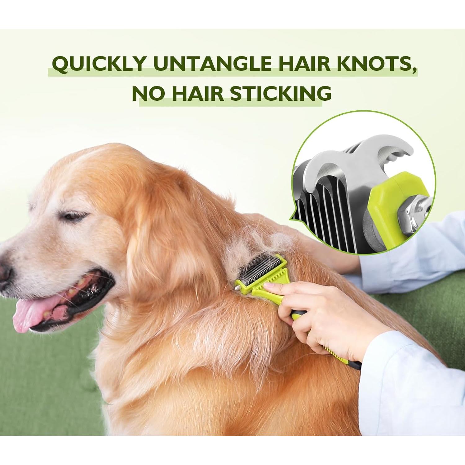 Kit de Aseo para Mascotas Pecute - Rasqueta Doble Cara y Peine