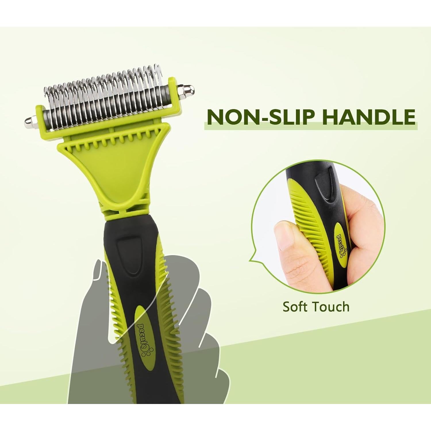 Kit de Aseo para Mascotas Pecute - Rasqueta Doble Cara y Peine