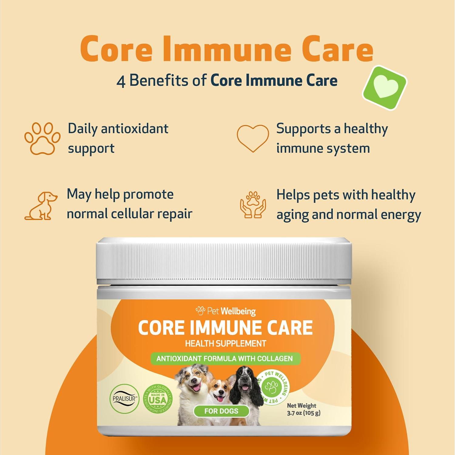 Cuidado Inmunológico Core Pet Wellbeing 105g - Soporte Antioxidante