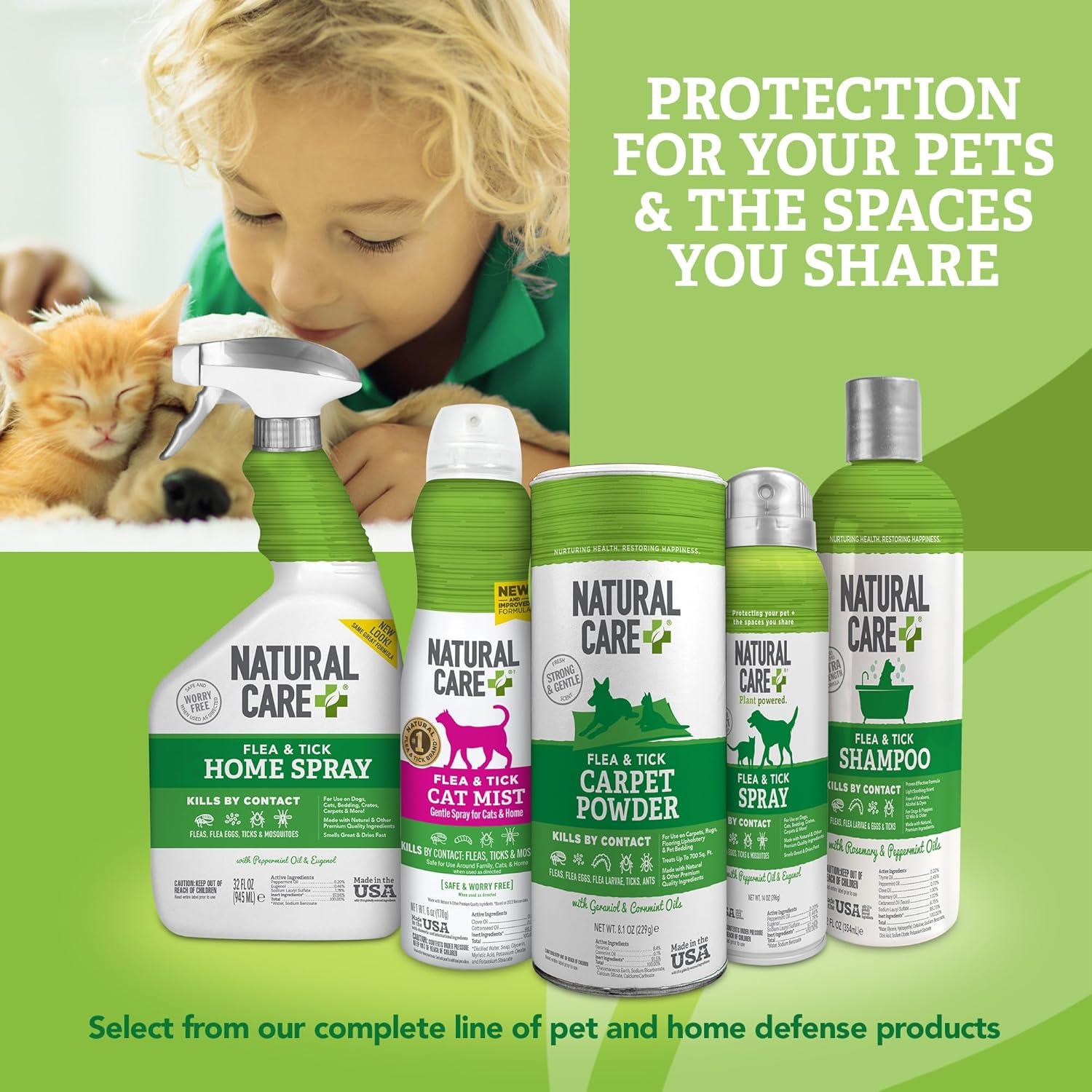 Polvo Natural Care para Alfombras 230g - Contra Pulgas y Garrapatas