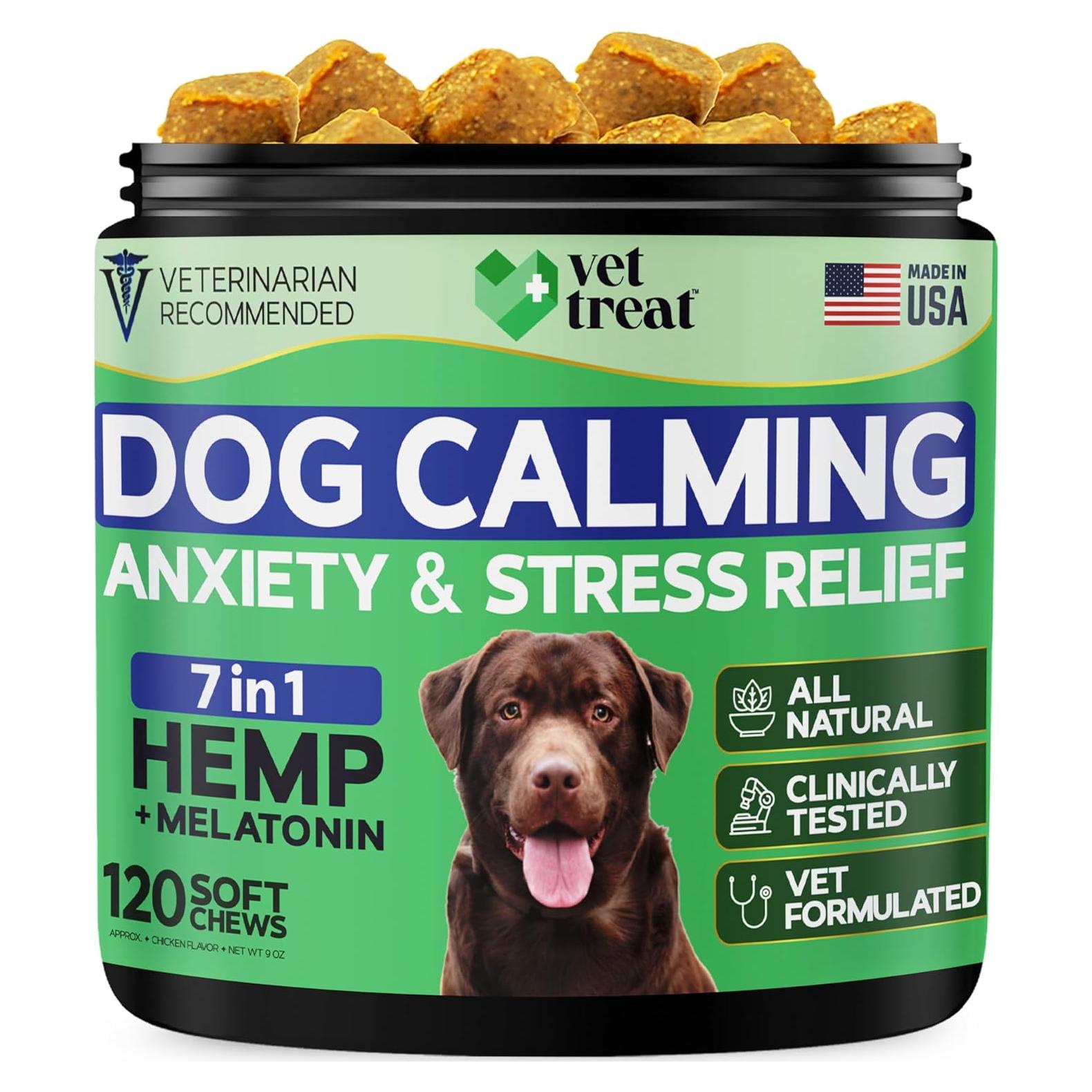 Masticables Calmantes para Perros Vet Treat - 120 Unidades