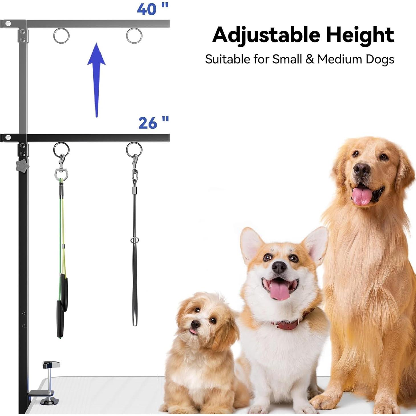 Brazo Plegable para Acicalamiento de Perros Josmimic 66-102cm