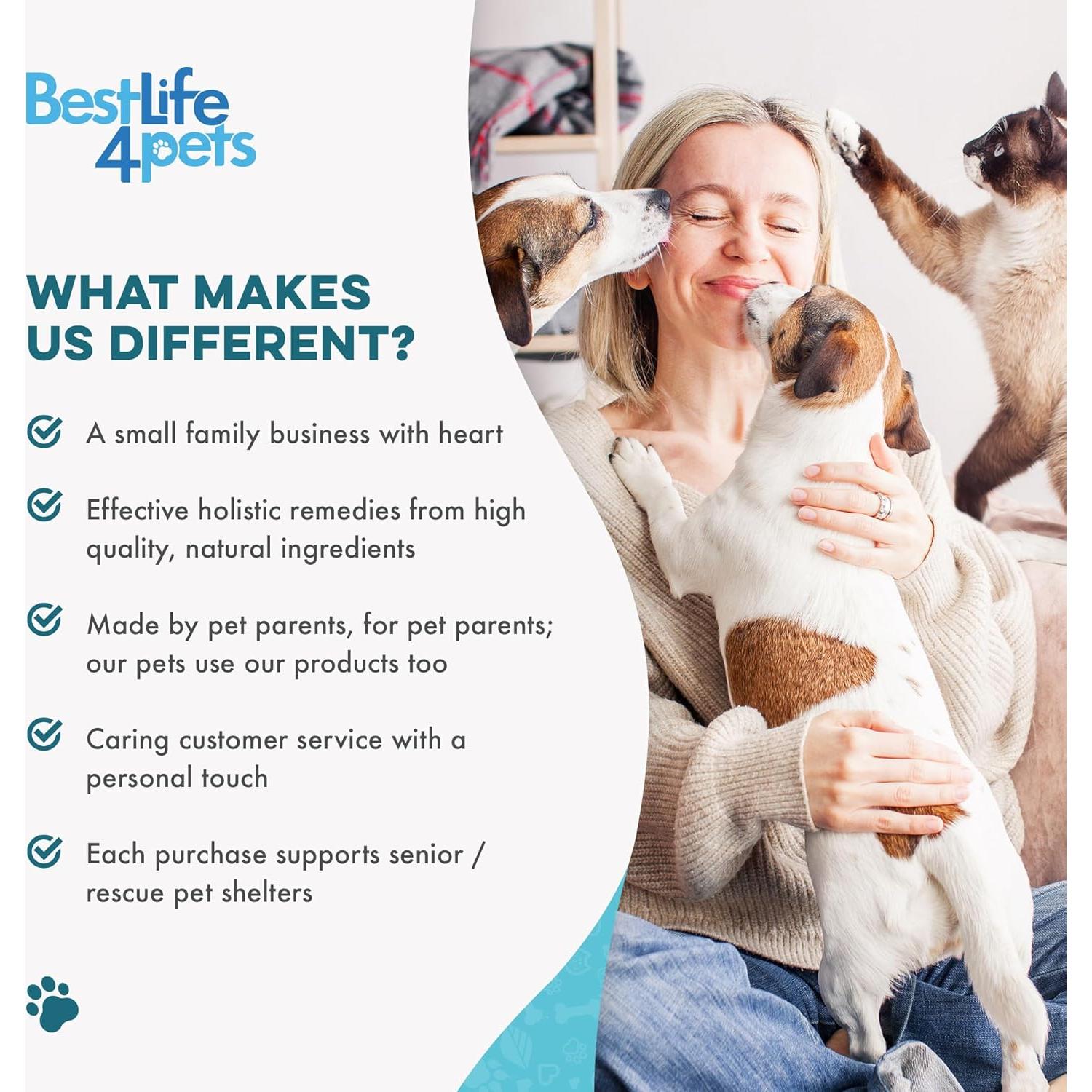 Tratamiento Natural para Infección de Oídos BestLife4Pets 400 Pastillas