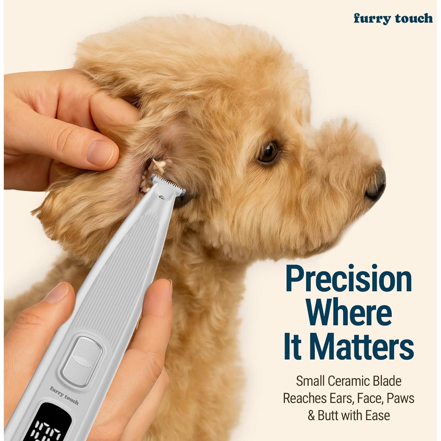 Recortadora Eléctrica Inalámbrica Furry Touch para Mascotas