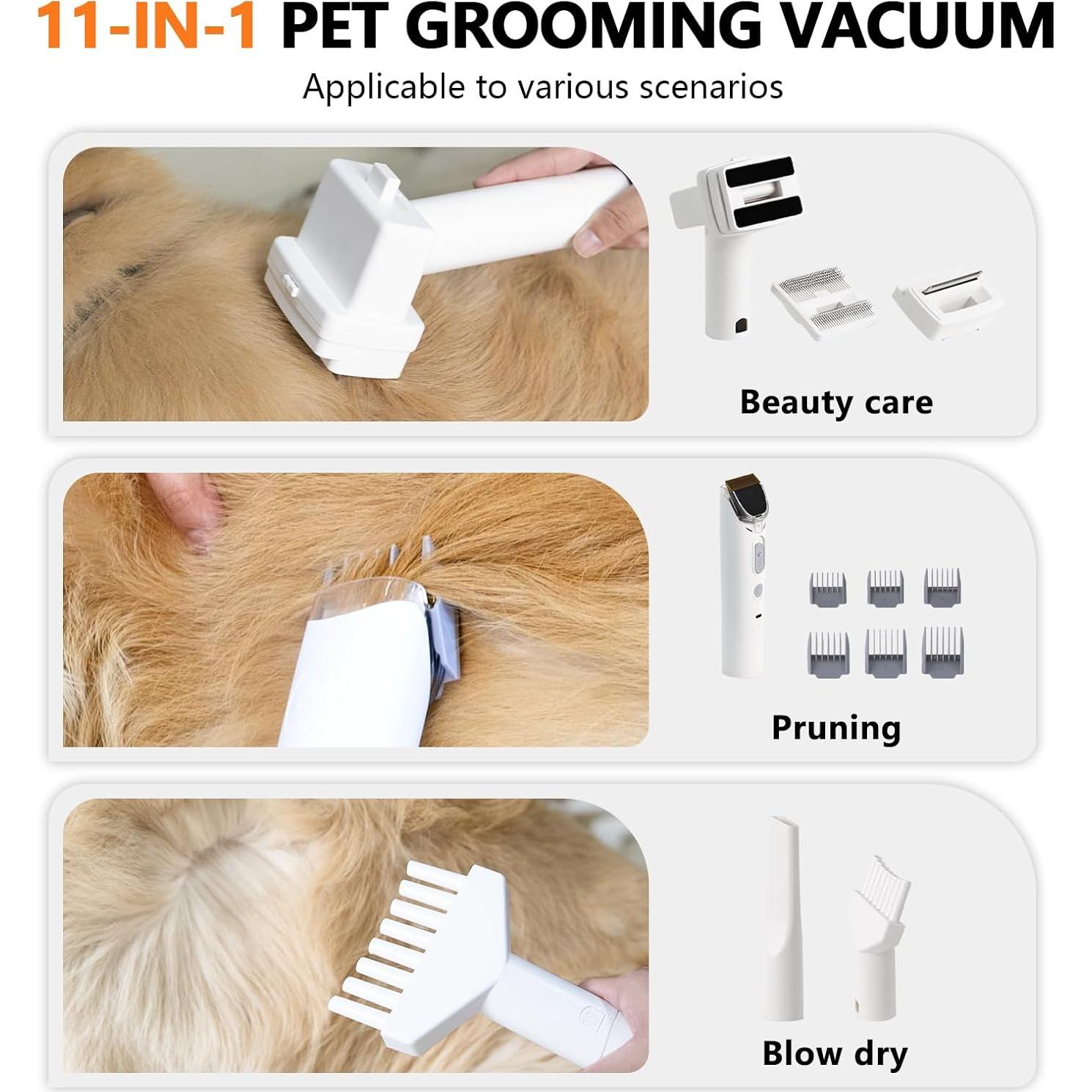 Aspiradora y Secadora para Perros Gotamaco 2.2L 11 en 1 Ajustable