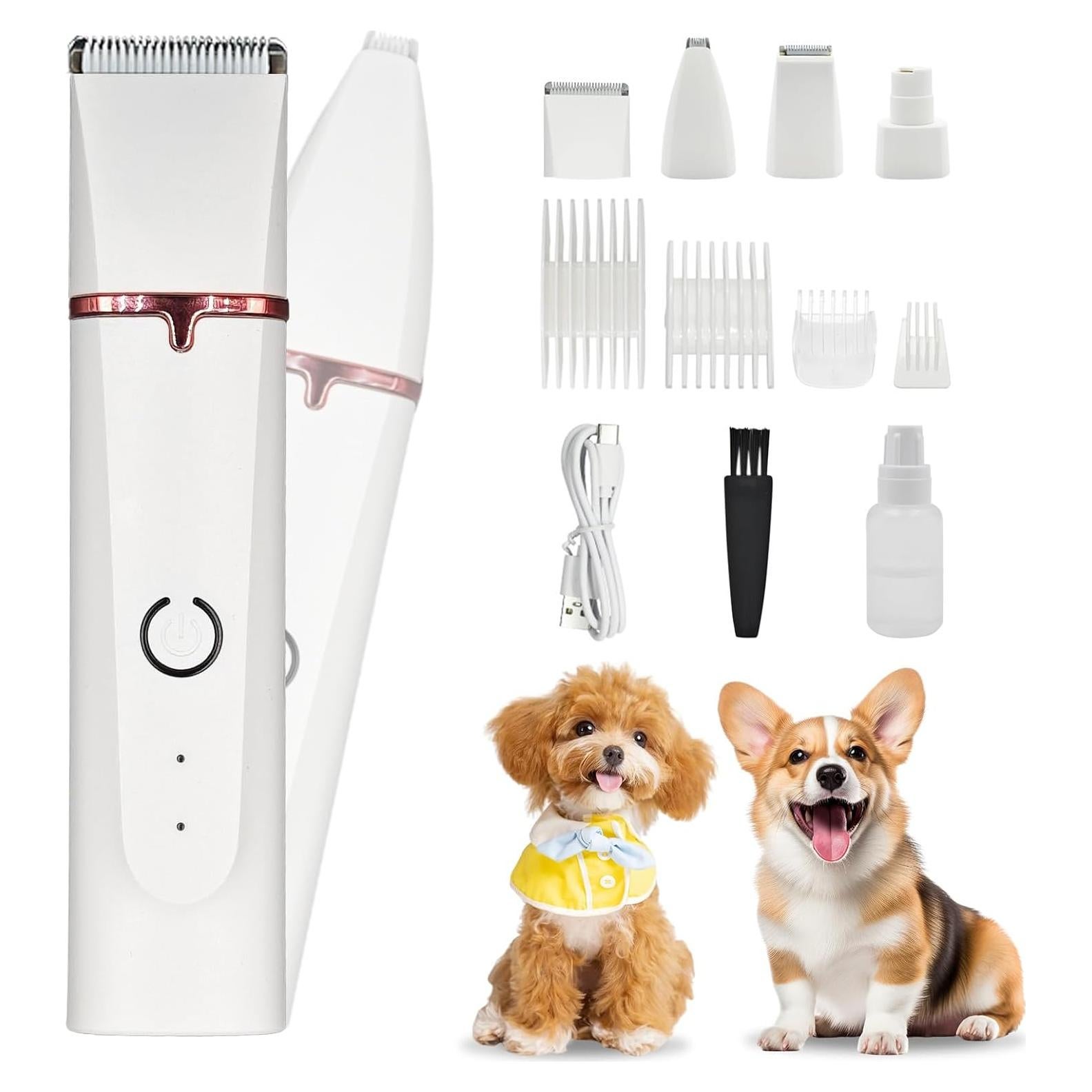 Cortadora de Aseo Inalámbrica EverZenHub GR-1 4-en-1 para Perros y Gatos