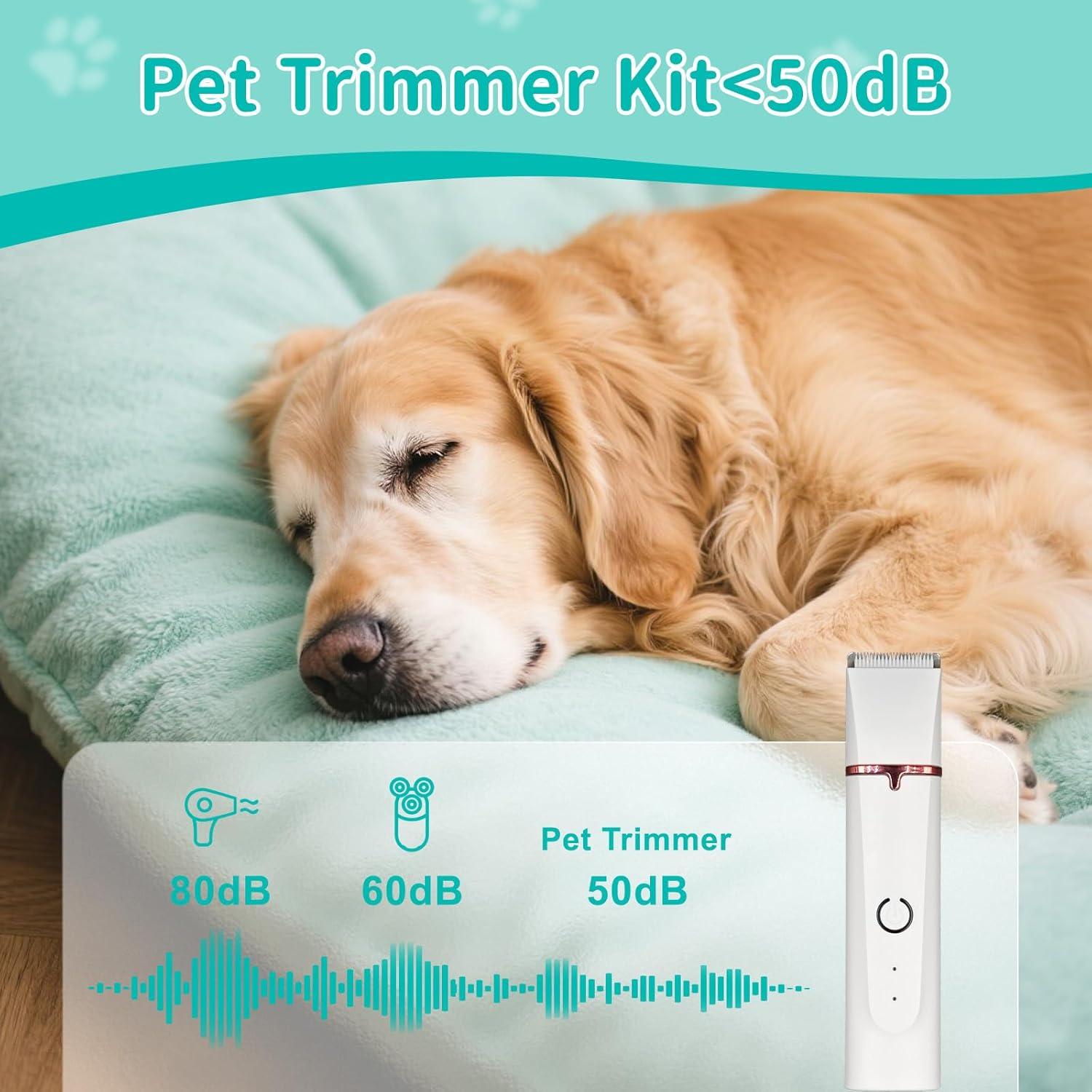 Cortadora de Aseo Inalámbrica EverZenHub GR-1 4-en-1 para Perros y Gatos