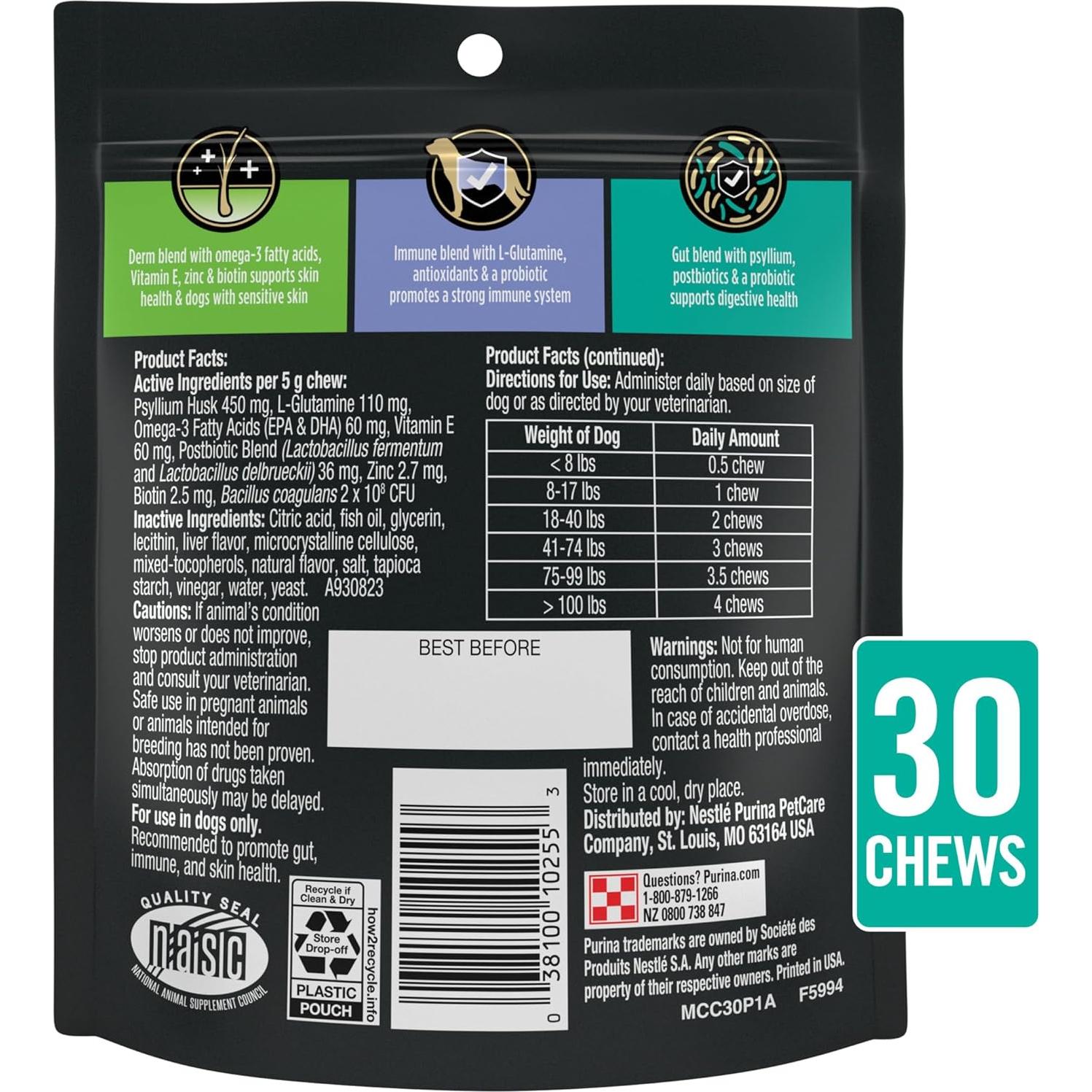 Suplementos Veterinarios Purina Pro Plan Multi Cuidado 30 Unidades