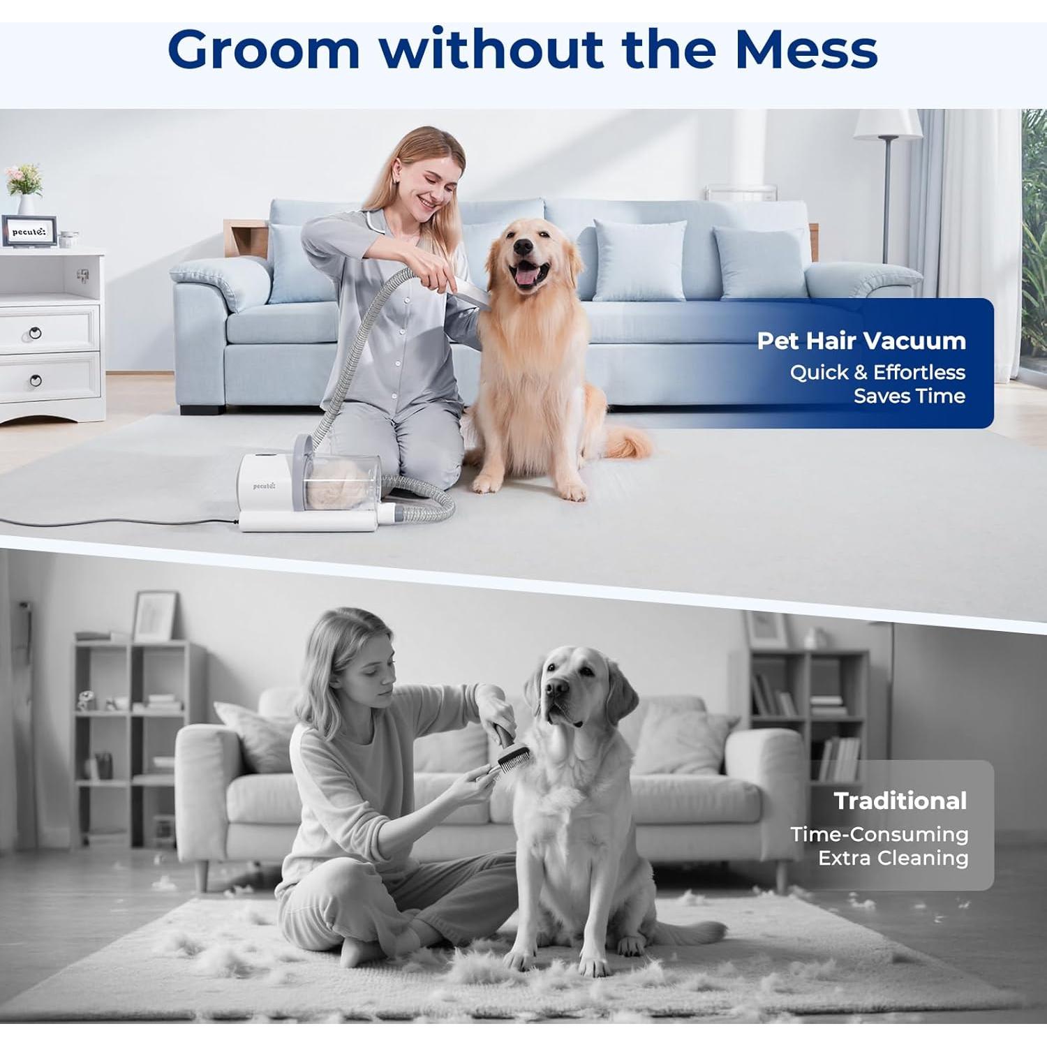 Aspiradora para Mascotas Pecute MAS-510 4 en 1 12000Pa 1.5L