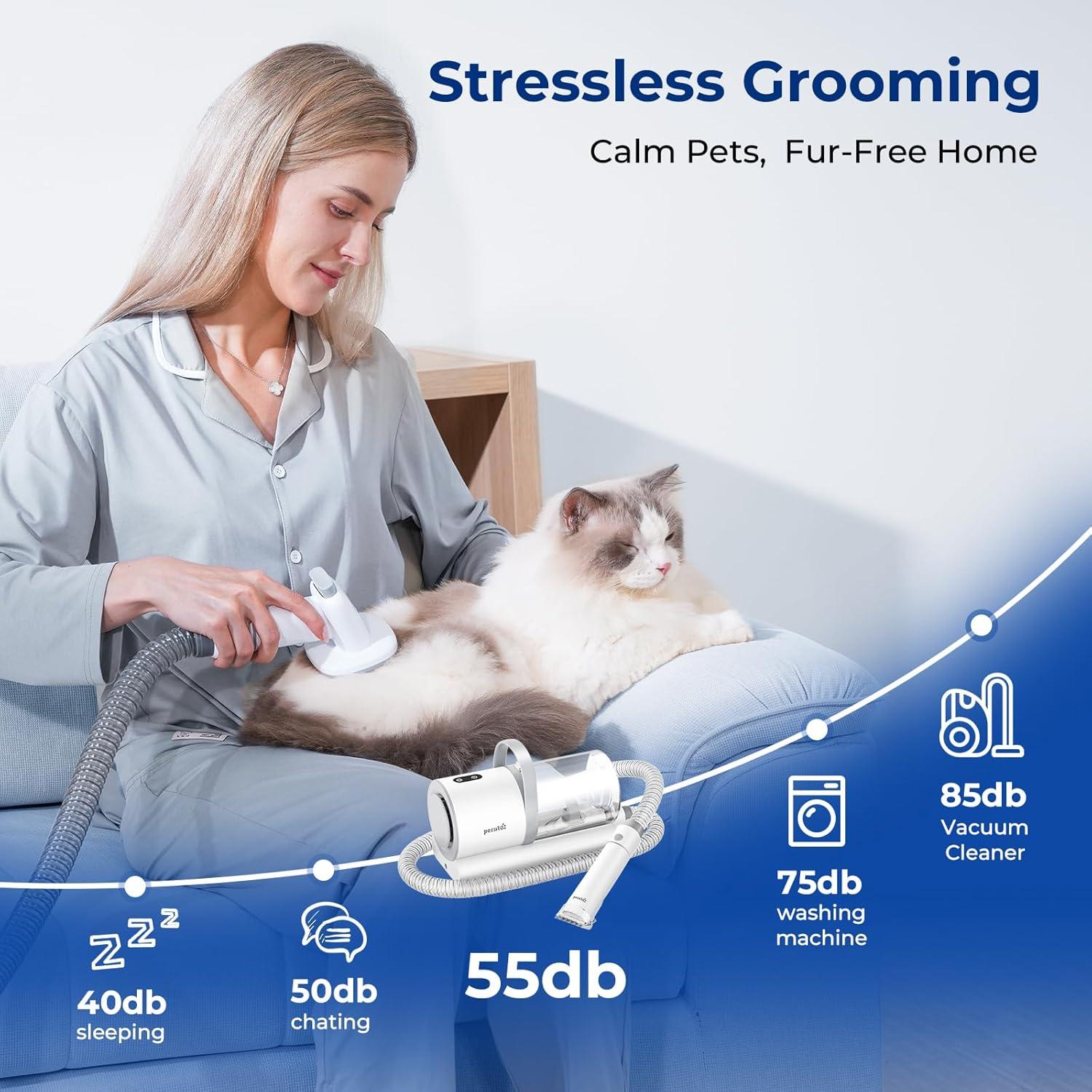 Aspiradora para Mascotas Pecute MAS-510 4 en 1 12000Pa 1.5L