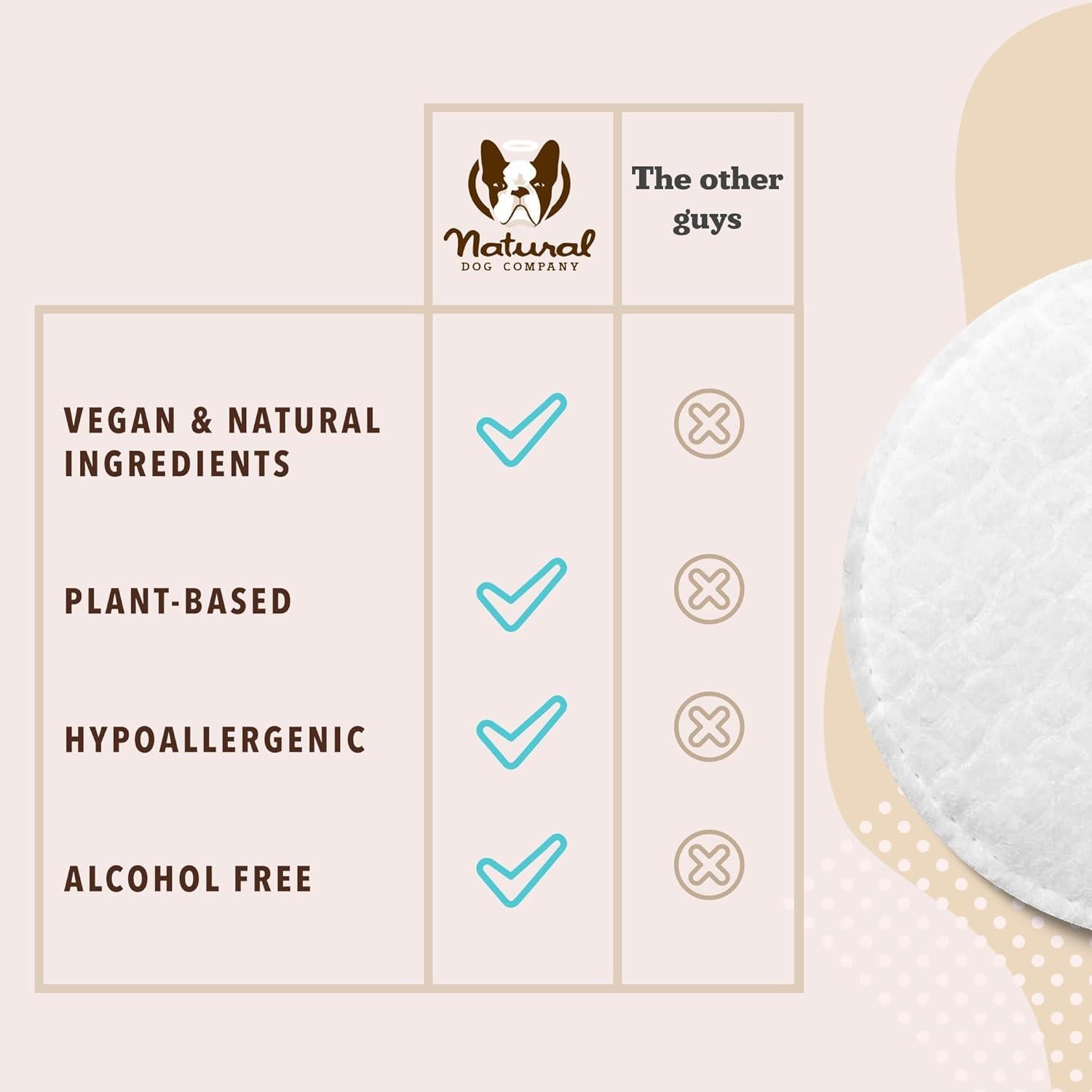 Toallitas Oculares Naturales para Perros 100 Ct - Natural Dog