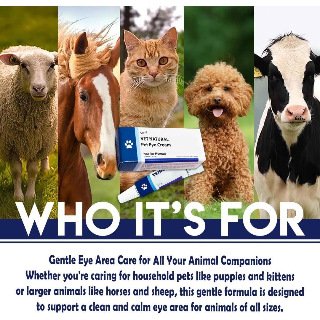 Crema para Ojos de Mascotas GÜLLÜOGLU 3.5g - Bálsamo Herbal Hidratante