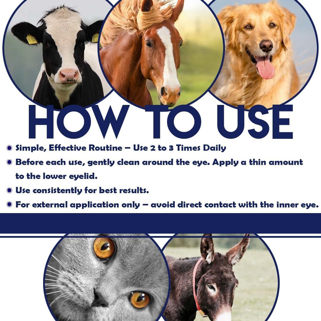 Crema para Ojos de Mascotas GÜLLÜOGLU 3.5g - Bálsamo Herbal Hidratante